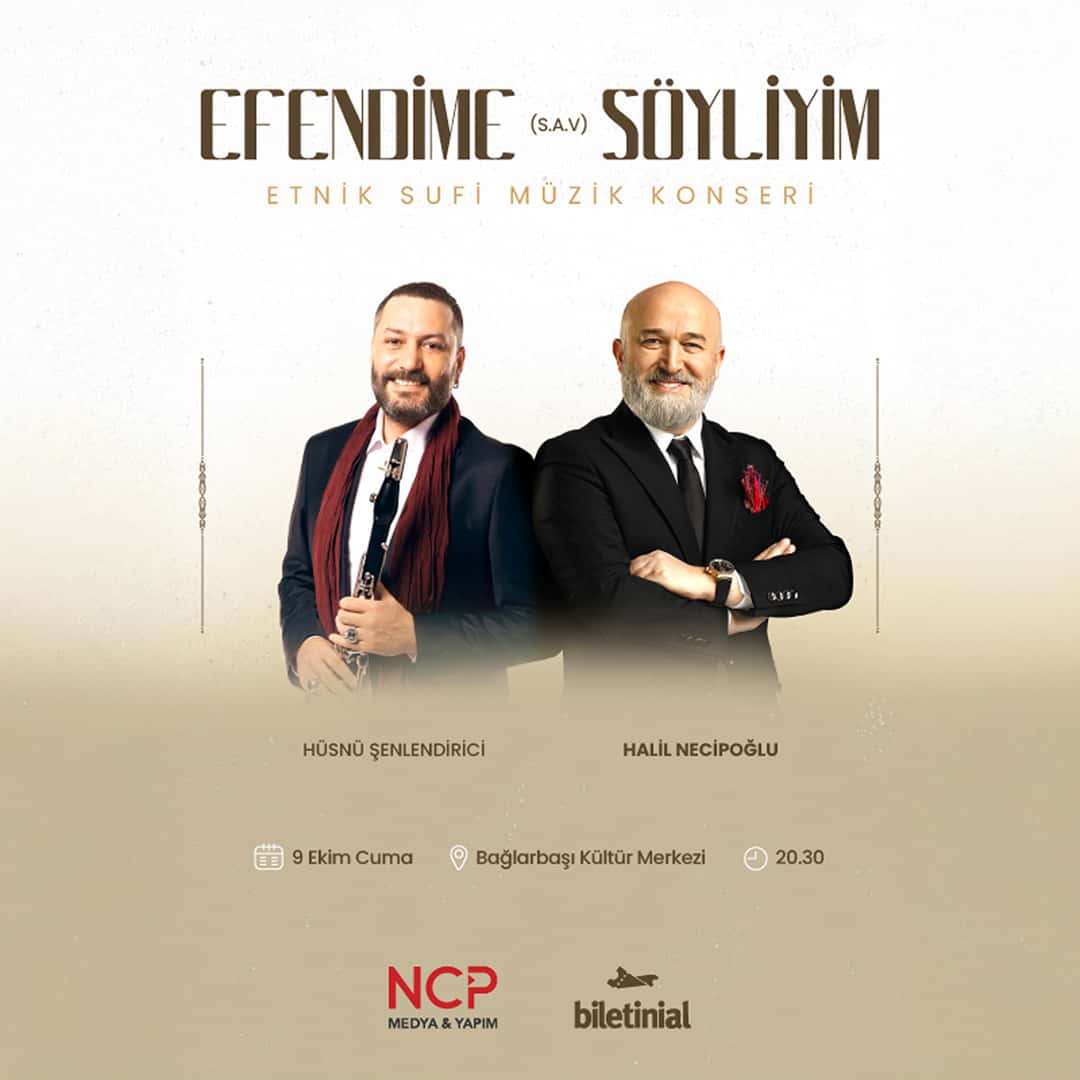 Halil Necipoğlu / Hüsnü Şenlendirici “Efendime Söyliyim — Üsküdar Bağlarbaşı Kültür Merkezi, İstanbul etkinlik görseli