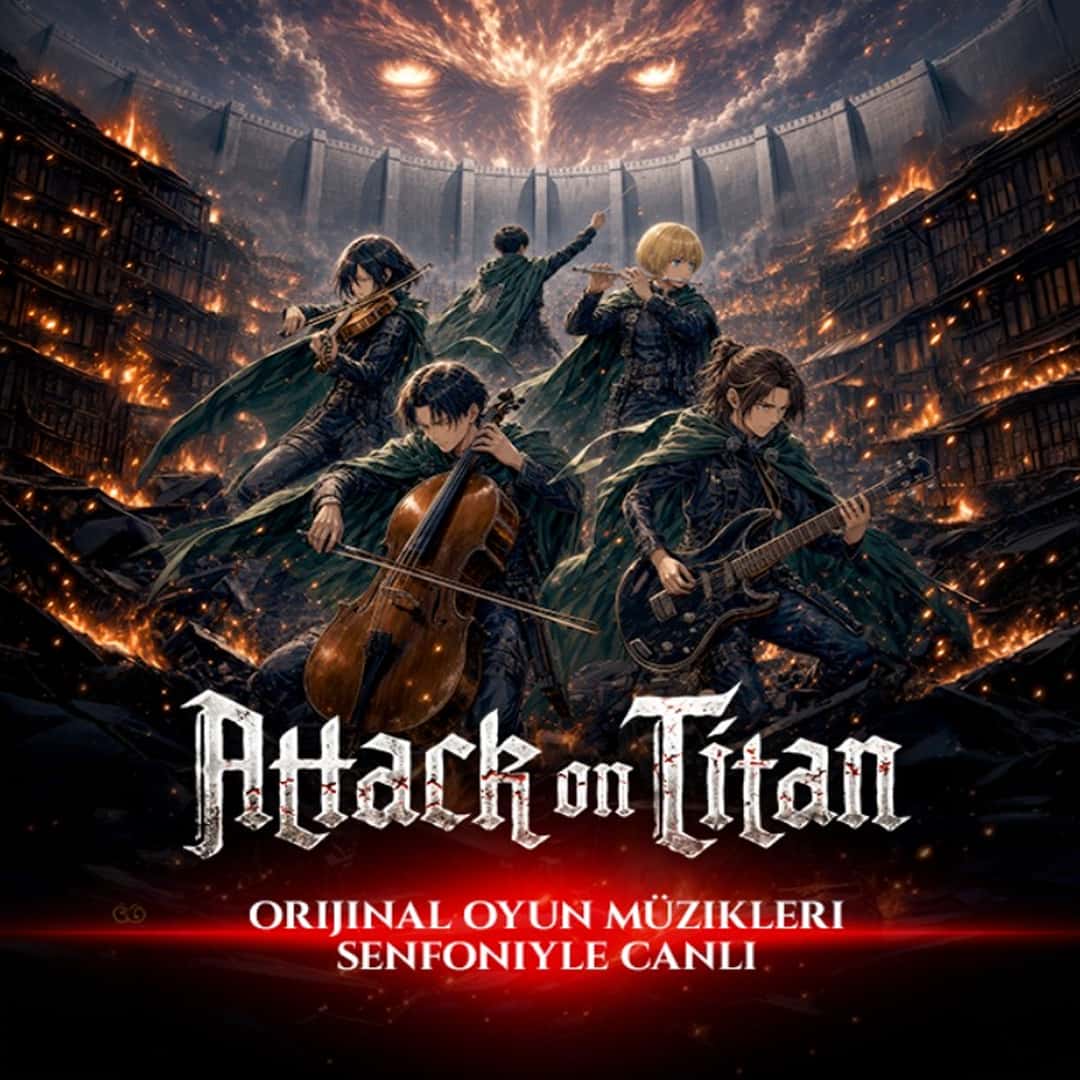 Attack on Titan Senfoni Konseri — İstanbul Lütfi Kırdar Uluslararası Kongre ve Sergi Sarayı etkinlik görseli