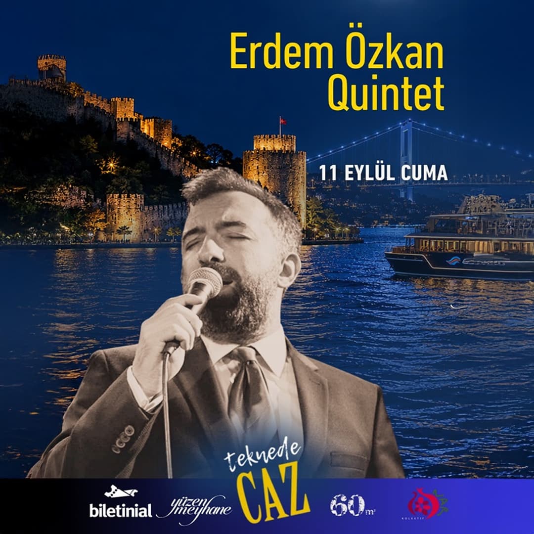 Erdem Özkan & Teknede Caz — Üsküdar Dentur İskelesi, İstanbul etkinlik afişi