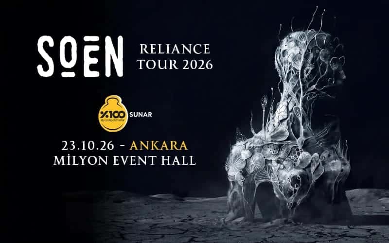 %100 Metal Sunar: Soen | Ankara — Ankara Milyon Performance Hall etkinlik görseli