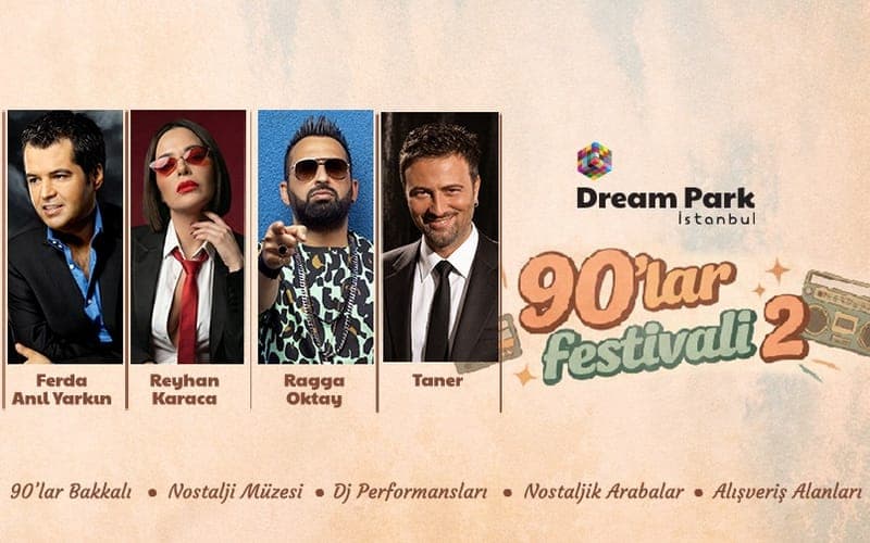90’lar Festivali — Dream Park İstanbul etkinlik görseli