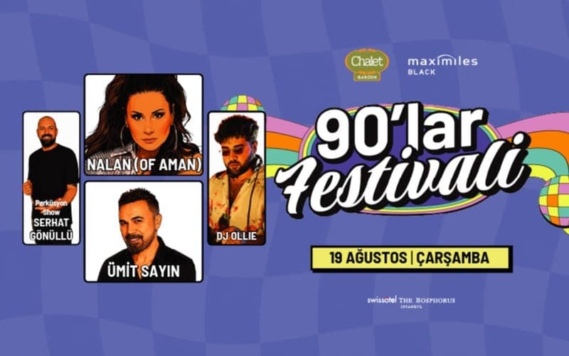 90’lar Türkçe Pop Festivali — Chalet Garden - Swissotel The Bosphorus, Istanbul, İstanbul etkinlik görseli