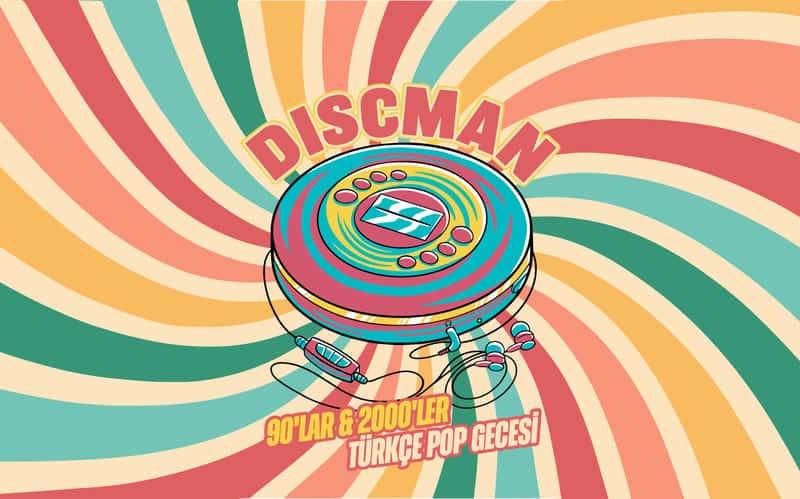 Discman 90’lar & 2000’ler Türkçe Pop Gecesi — Hayal Kahvesi Aqua Florya, İstanbul etkinlik görseli