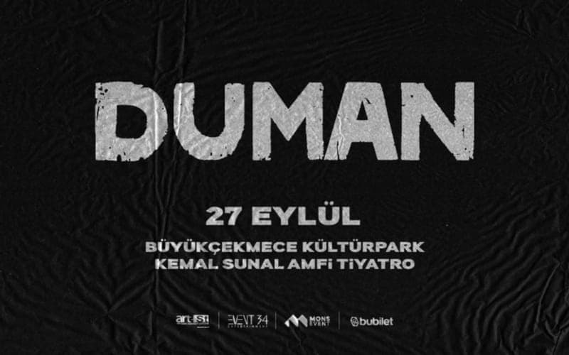 Duman — Büyükçekmece Kültürpark Kemal Sunal Amfi Tiyatro, İstanbul etkinlik afişi