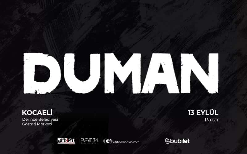 Duman — Kocaeli Derince Belediyesi Gösteri Merkezi etkinlik görseli