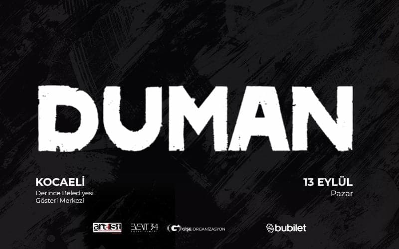 Duman — Kocaeli Derince Belediyesi Gösteri Merkezi etkinlik görseli