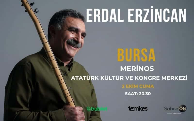 Erdal Erzincan — Merinos AKM Osmangazi Salonu, Bursa etkinlik görseli