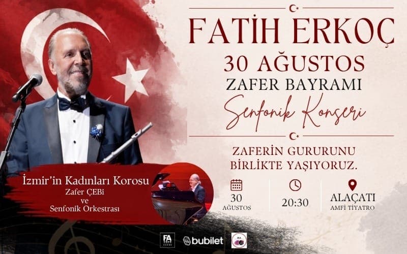 Fatih Erkoç Zafer Bayramı — Alaçatı Amfi Tiyatro, İzmir etkinlik görseli