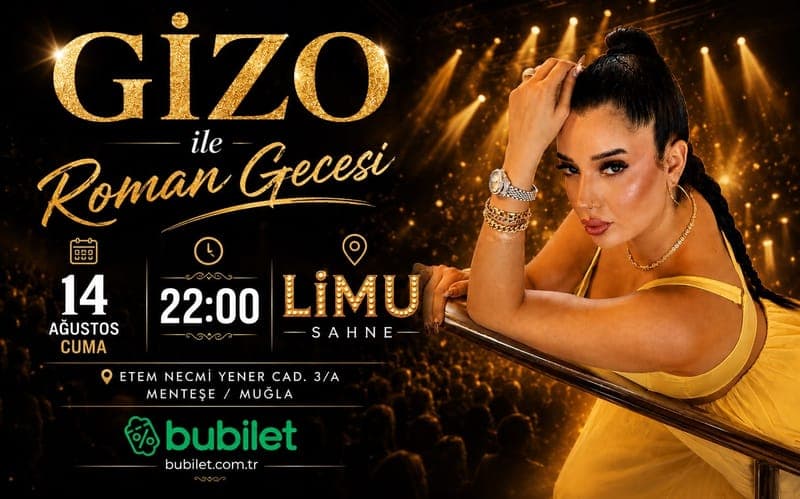 Gizo ile Roman Gecesi — Limu Sahne, Muğla etkinlik görseli