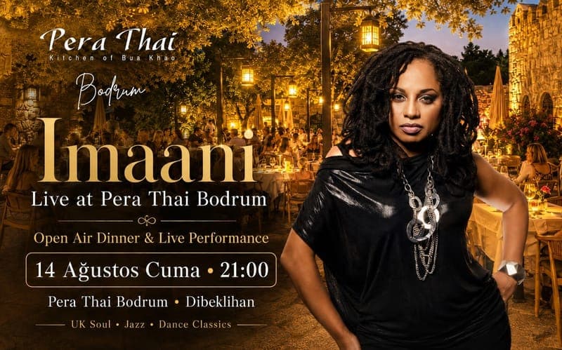 Imaani ile Açık Hava Dinner & Live Performance | Pera Thai Bodrum — Pera Thai Bodrum, Muğla etkinlik görseli