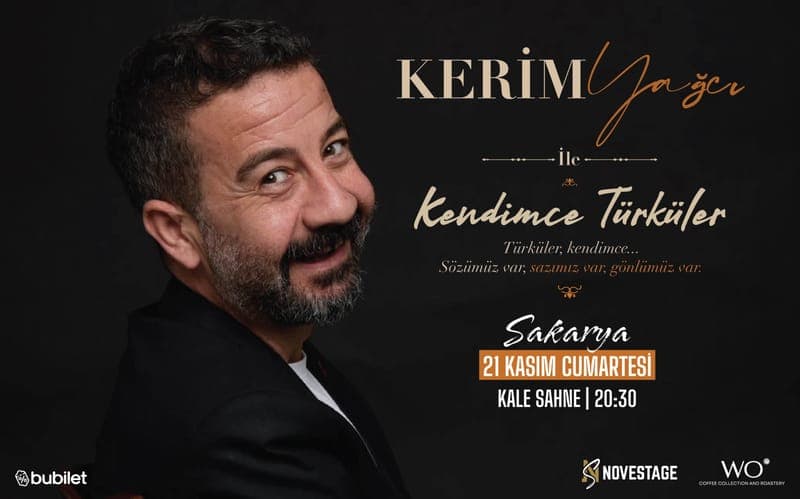 Kerim Yağcı ile Kendimce Türküler — Sakarya Kale Sahne etkinlik görseli