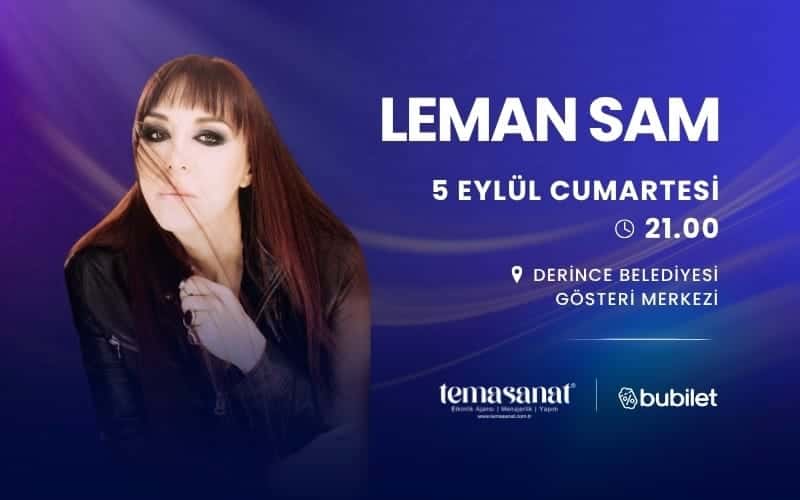 Leman Sam — Kocaeli Derince Belediyesi Gösteri Merkezi etkinlik görseli