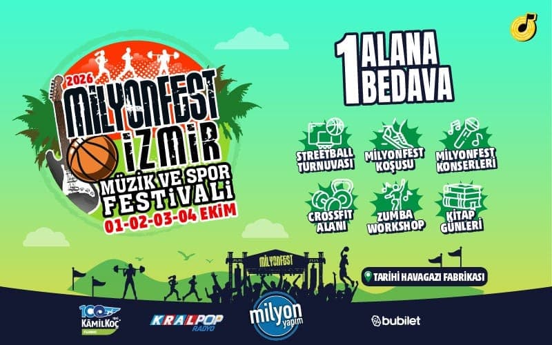 Milyonfest İzmir – 2026 — Alsancak Tarihi Havagazı Fabrikası, İzmir etkinlik görseli