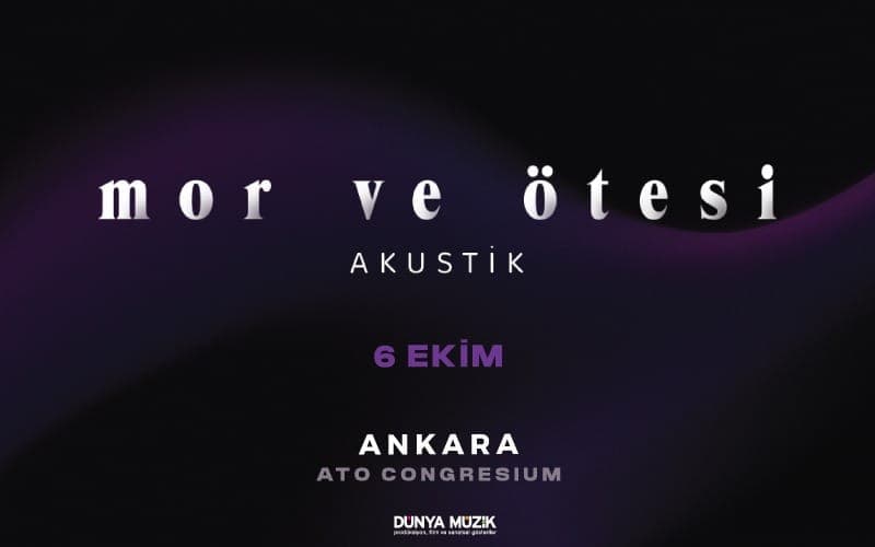 mor ve ötesi — Congresium Ankara etkinlik görseli