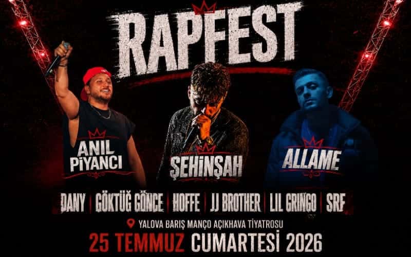 Rapfest Yalova — Yalova Barış Manço Açıkhava Tiyatrosu etkinlik görseli