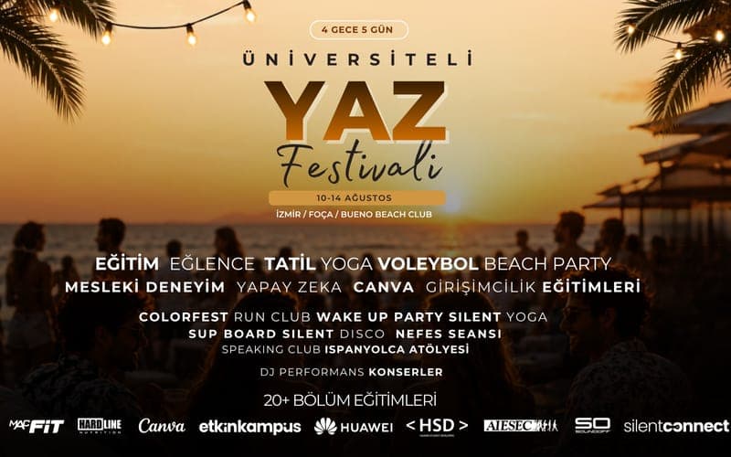 Üniversiteli Yaz Festivali — Bueno Beach Club Foça, İzmir etkinlik görseli
