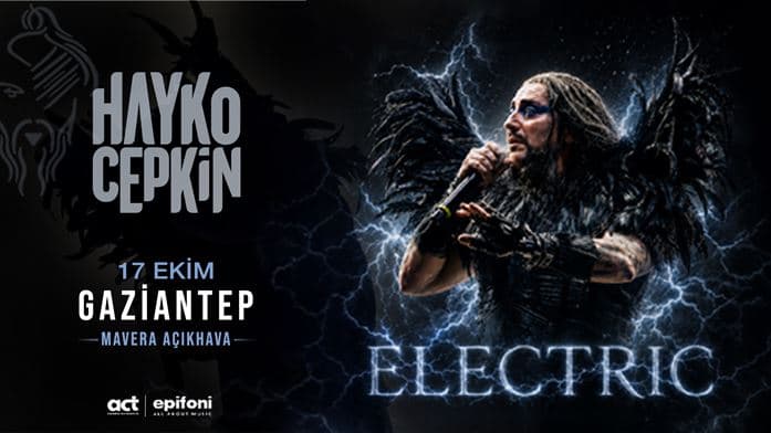 Hayko Cepkin “Electric” — GAÜN Mâvera KSM - Açık Hava Sahnesi, Gaziantep etkinlik görseli