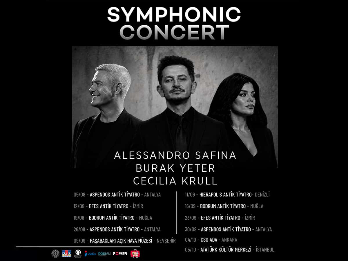 Symphonic Concert with Burak Yeter & Alessandro Safina & Cecilia Krull — Bodrum Antik Tiyatro, Muğla etkinlik görseli