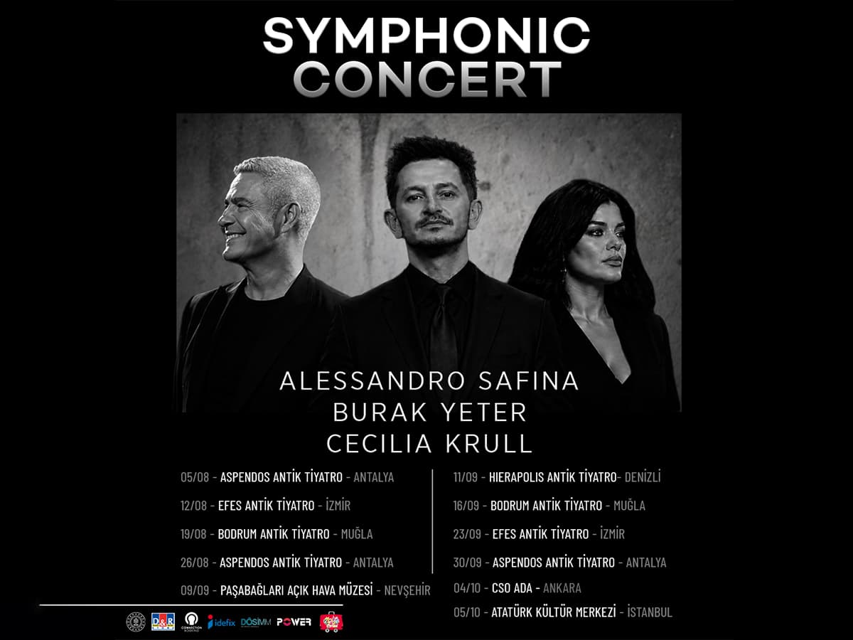 Symphonic Concert with Burak Yeter & Alessandro Safina & Cecilia Krull — Hierapolis Antik Tiyatro, Denizli etkinlik görseli