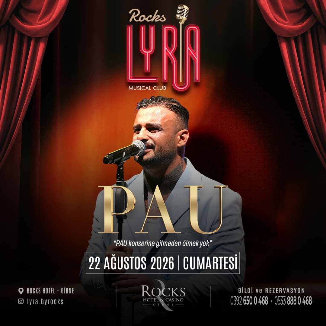 PAU X ROCKS LYRA — Rocks LYRA Musical Club etkinlik afişi