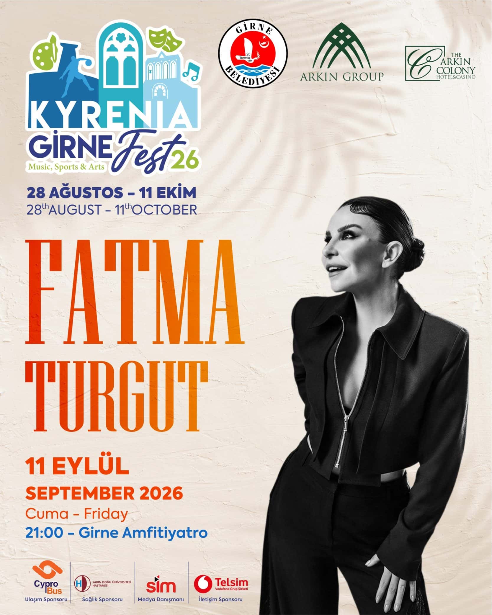FATMA TURGUT X GİRNE FEST26 — Girne Amfi Tiyatro etkinlik görseli