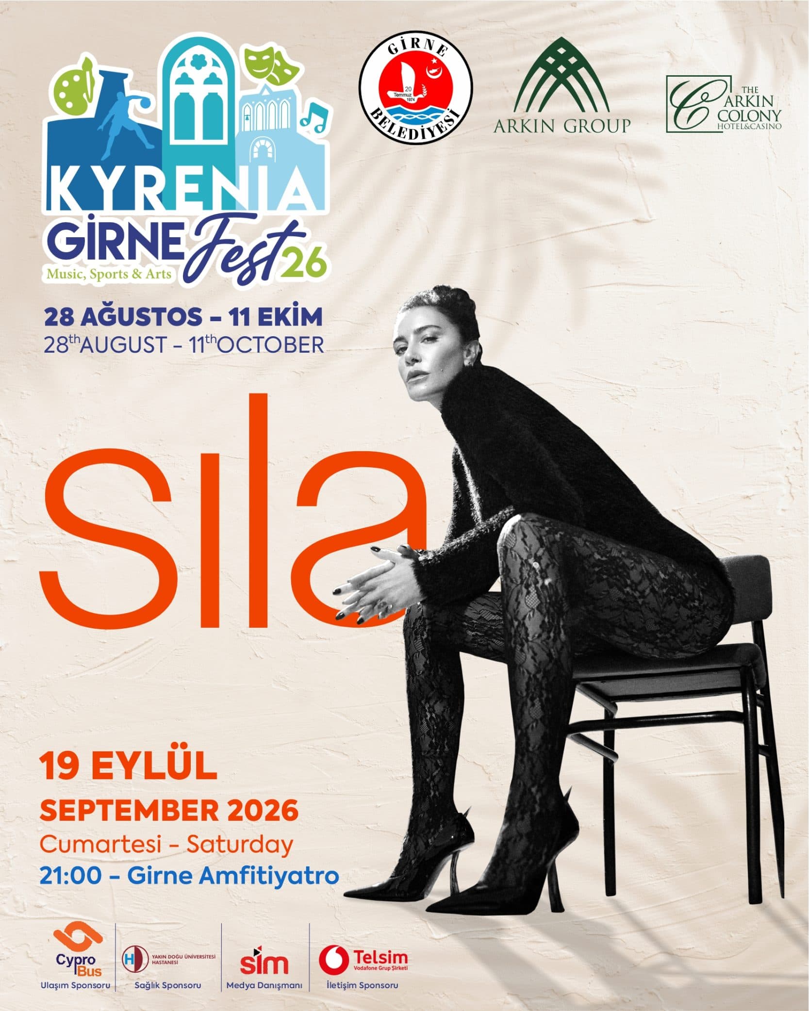 SILA X GİRNE FEST26 — Girne Amfi Tiyatro etkinlik afişi