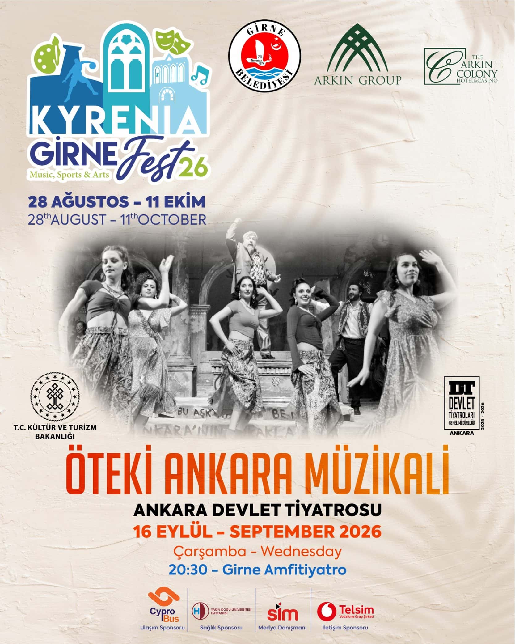ÖTEKİ ANKARA MÜZİKALİ X Ankara Devlet Tiyatrosu — Girne Amfi Tiyatro etkinlik görseli