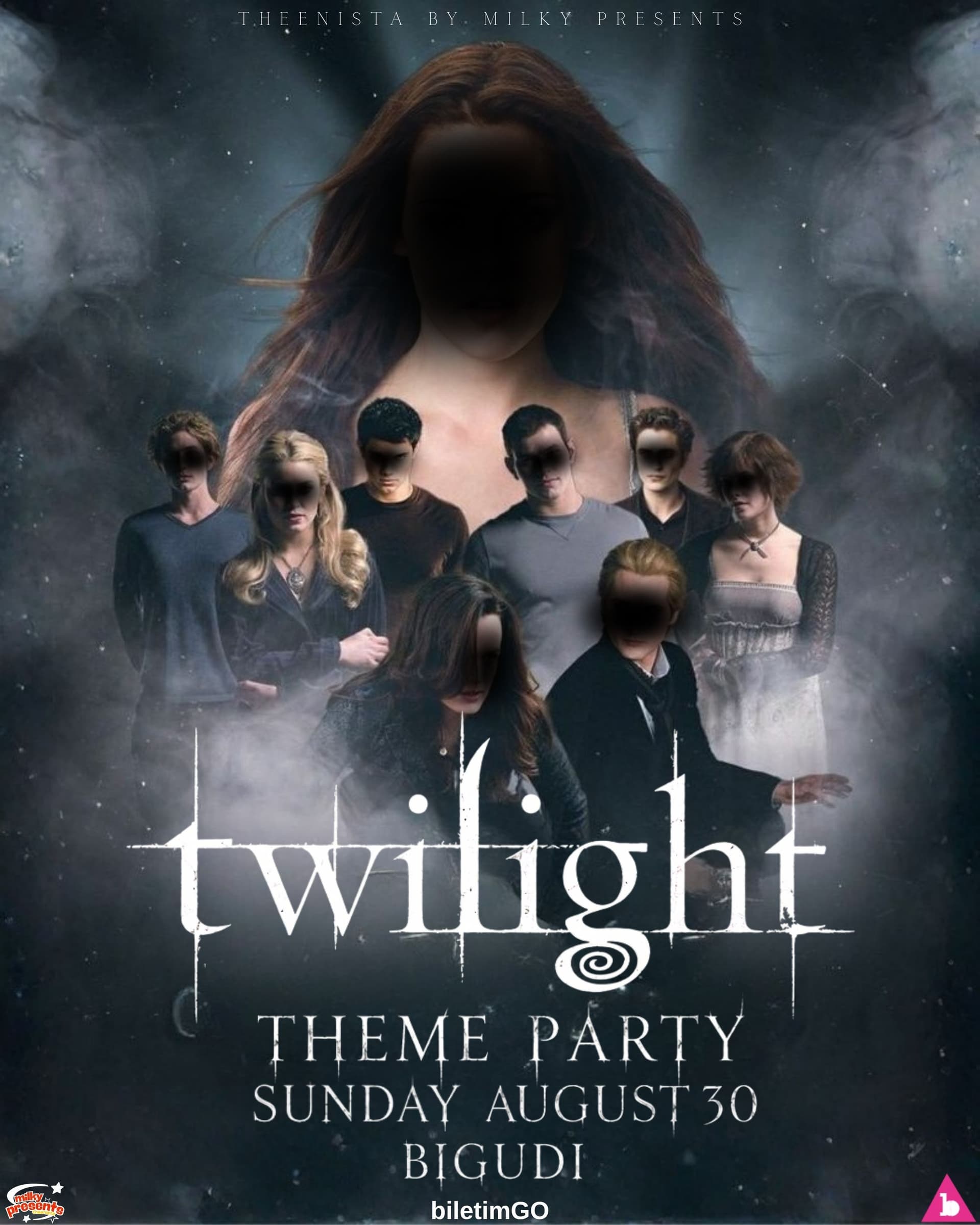 ( ALACAKARANLIK ) TWILIGHT THEME PARTY — Bigudi Club, İstanbul etkinlik afişi