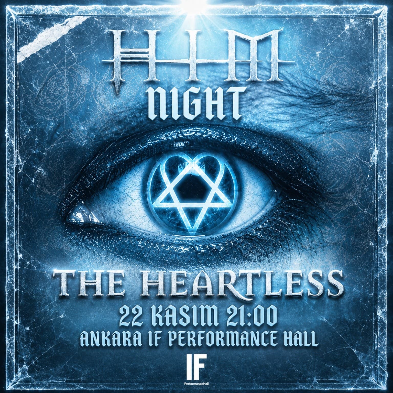 Ankara HIM Night by the Heartless — IF Performance Hall Ankara, İstanbul etkinlik afişi