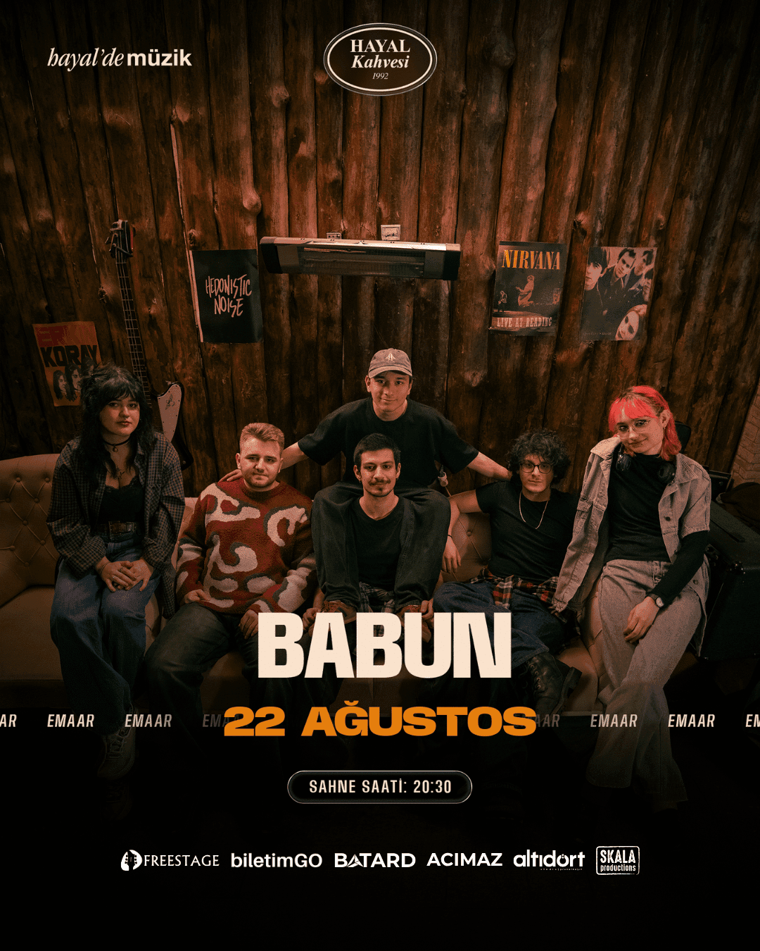 BABUN KONSERİ — Hayal Kahvesi Emaar, İstanbul etkinlik afişi