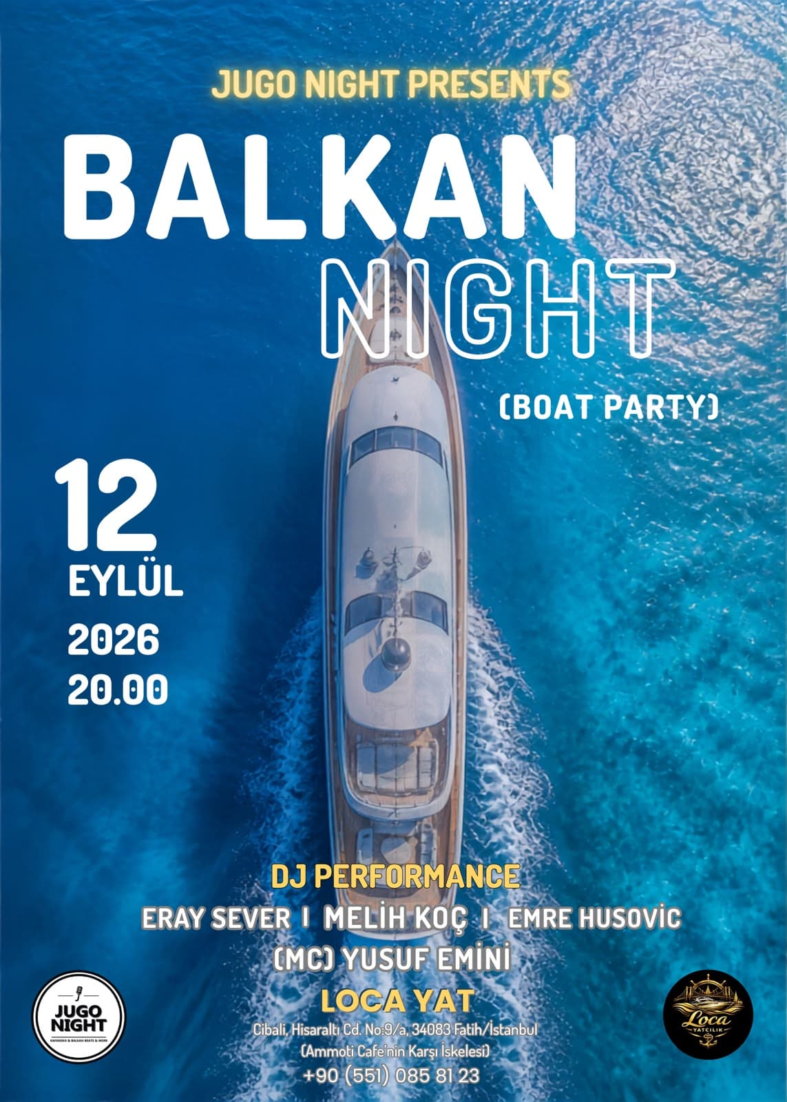 Balkan Night Boat Party — Balat, İstanbul etkinlik afişi
