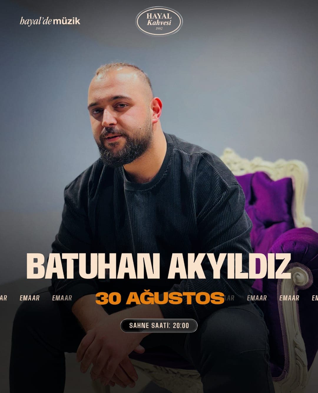 Batuhan Akyıldız İstanbul Konseri — Hayal Kahvesi Emaar, İstanbul etkinlik görseli