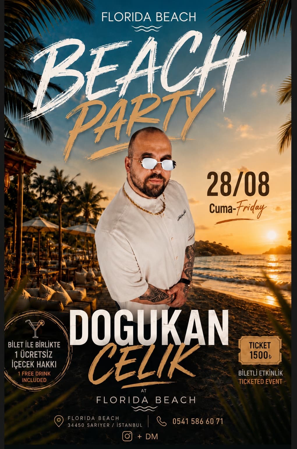 Beach Party — Florida Beach, İstanbul etkinlik görseli
