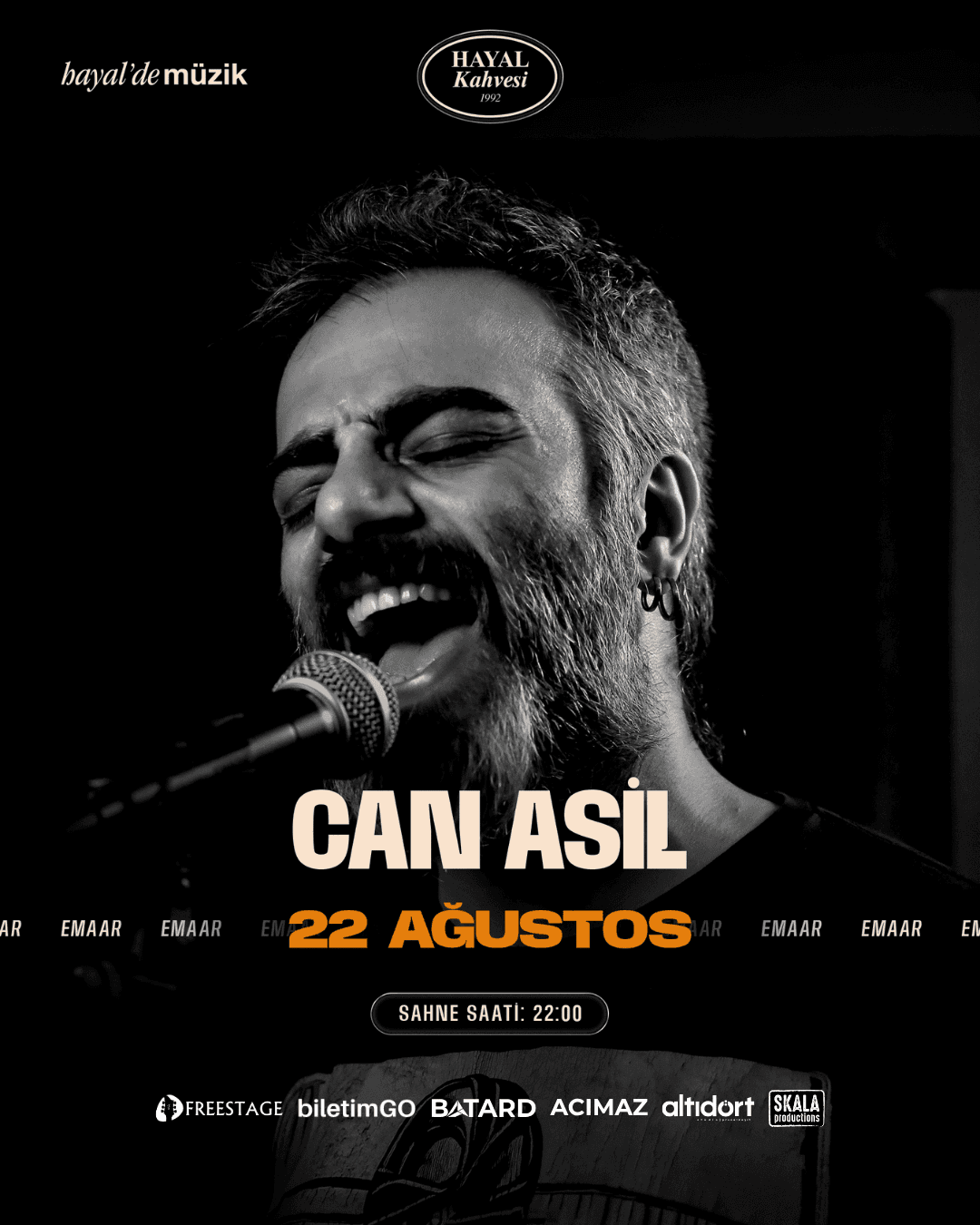 CAN ASİL KONSERİ — Hayal Kahvesi Emaar, İstanbul etkinlik görseli