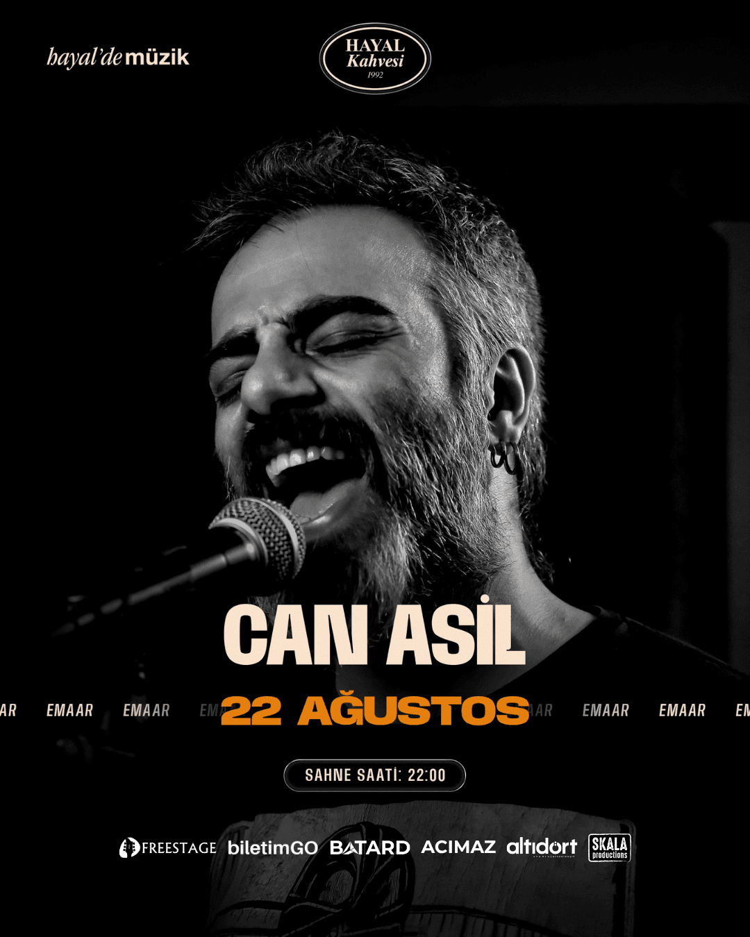 CAN ASİL KONSERİ — Hayal Kahvesi Emaar, İstanbul etkinlik görseli