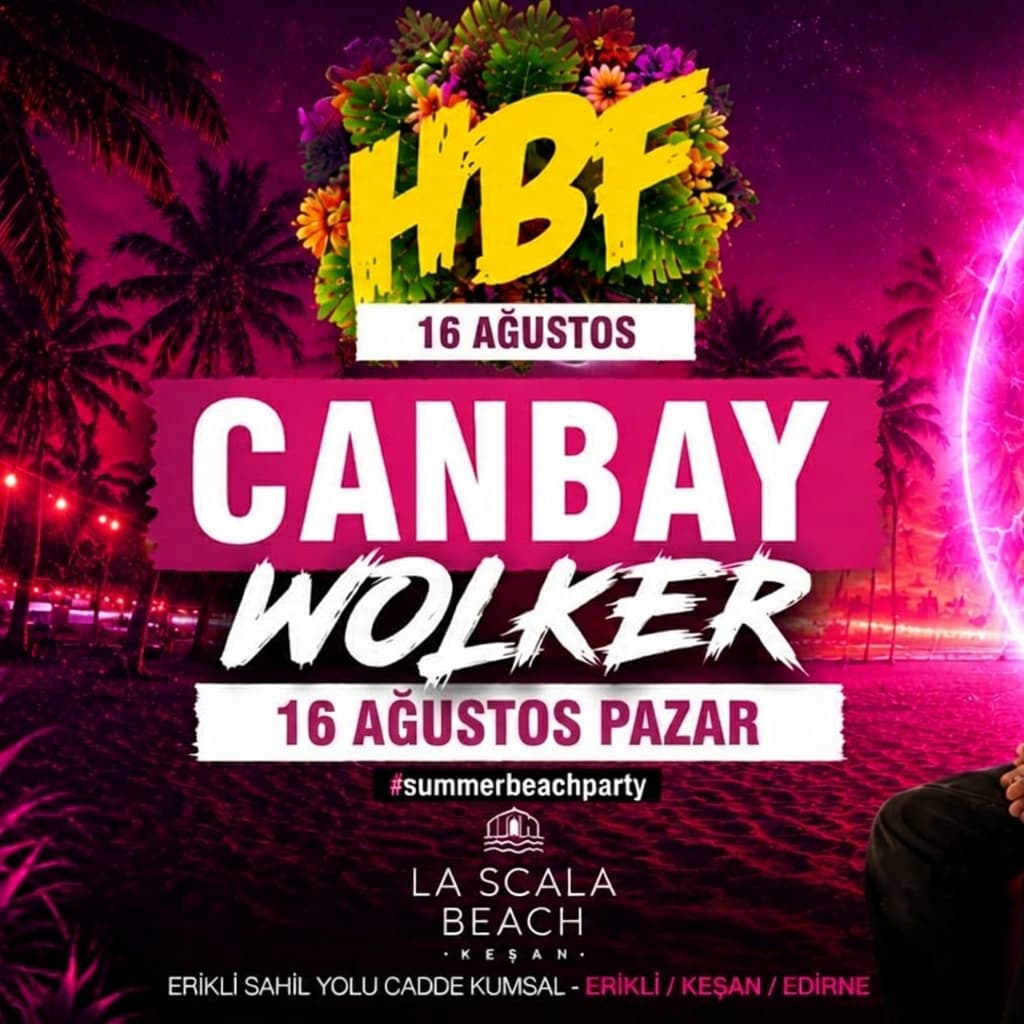 Canbay & Wolker – La Scala Beach — La Scala Beach Erikli, Edirne etkinlik görseli