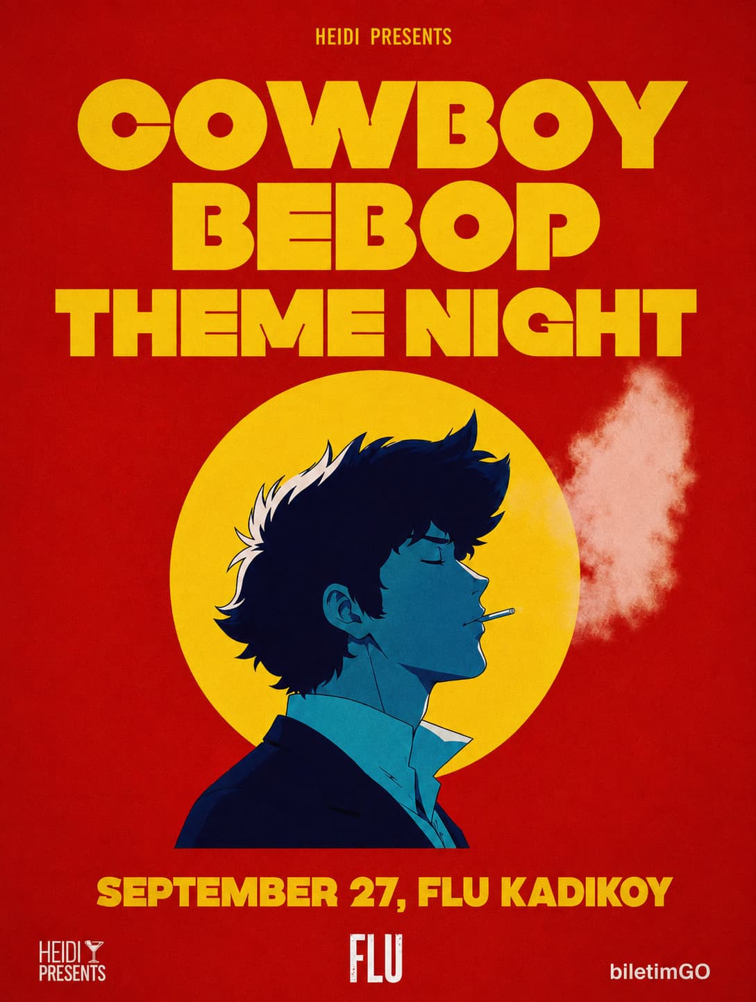 COWBOY BEBOP THEME NIGHT — Flu Kadıköy, İstanbul etkinlik afişi
