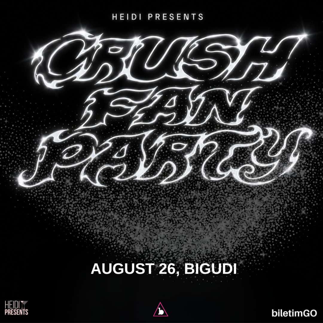 CRUSH FAN PARTY (26 AĞUSTOS İSTANBUL) — Bigudi Club, İstanbul etkinlik görseli