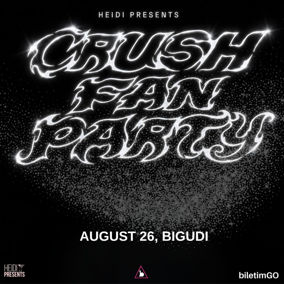 CRUSH FAN PARTY (26 AĞUSTOS İSTANBUL) — Bigudi Club, İstanbul etkinlik görseli