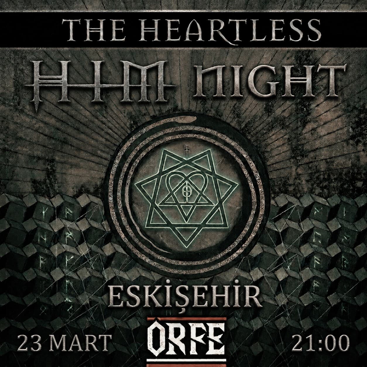 Eskişehir HIM Night by the Heartless — ORFE Rock Bar, Eskişehir etkinlik afişi