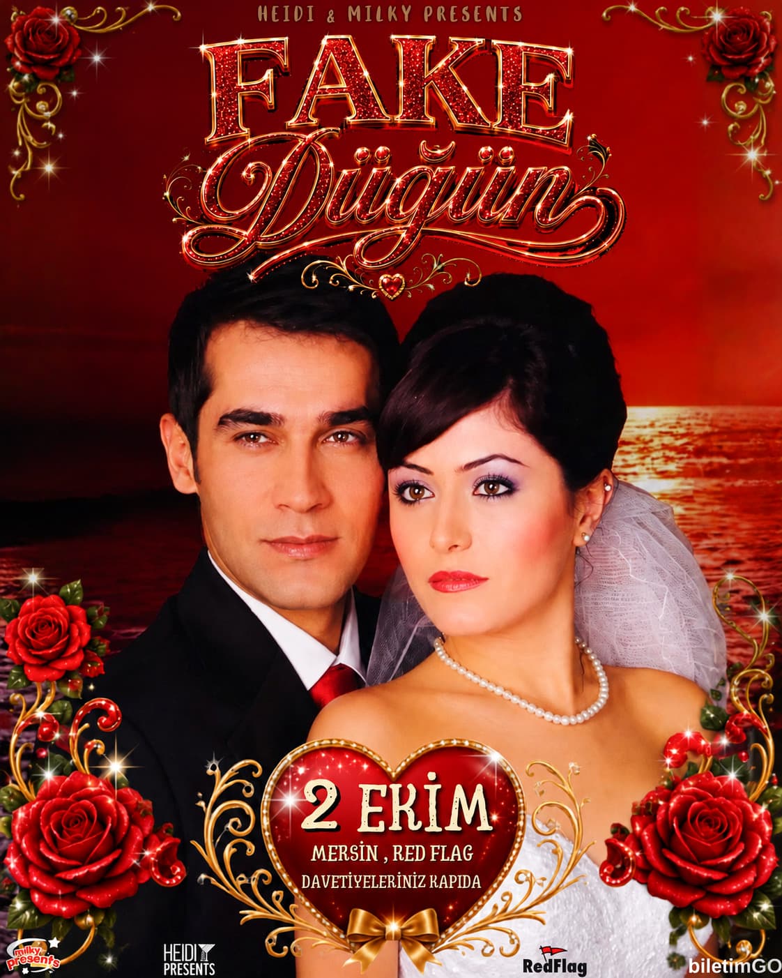 FAKE DÜĞÜN MERSİN — Red Flag Mersin etkinlik afişi
