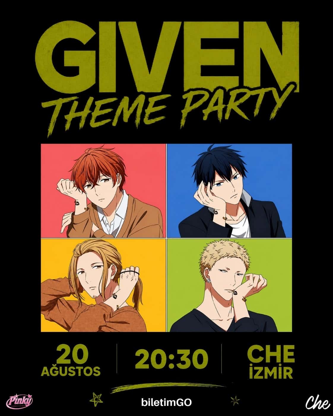 GIVEN THEME PARTY İZMİR — Che İzmir etkinlik görseli