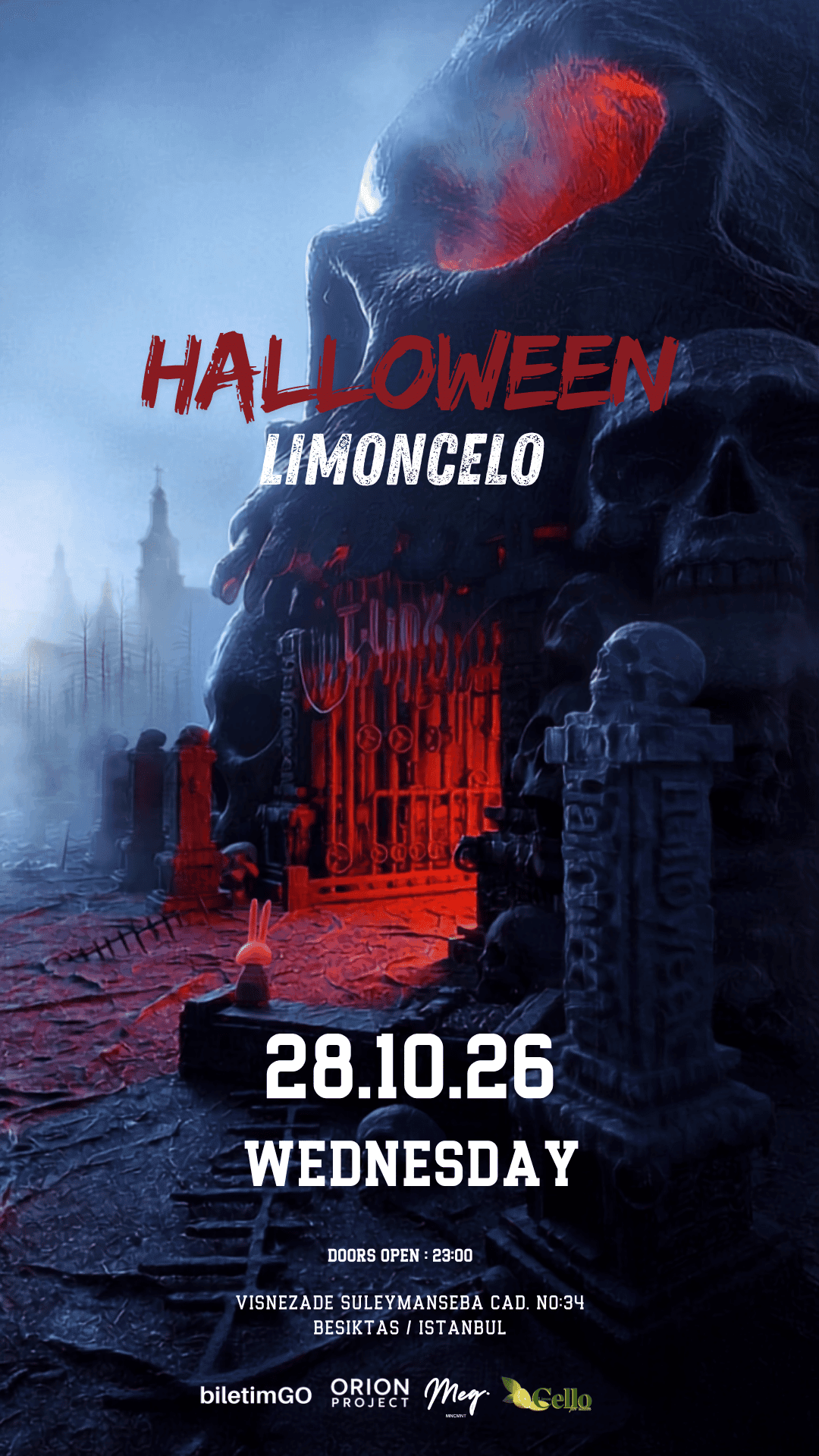 HALLOWEEN LIMONCELLO — Limoncello, İstanbul etkinlik afişi