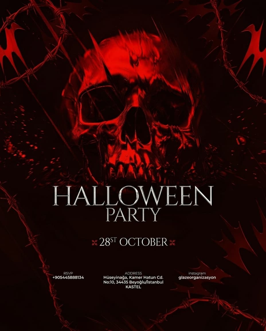 HALLOWEEN NightMare — Kastel, İstanbul etkinlik afişi