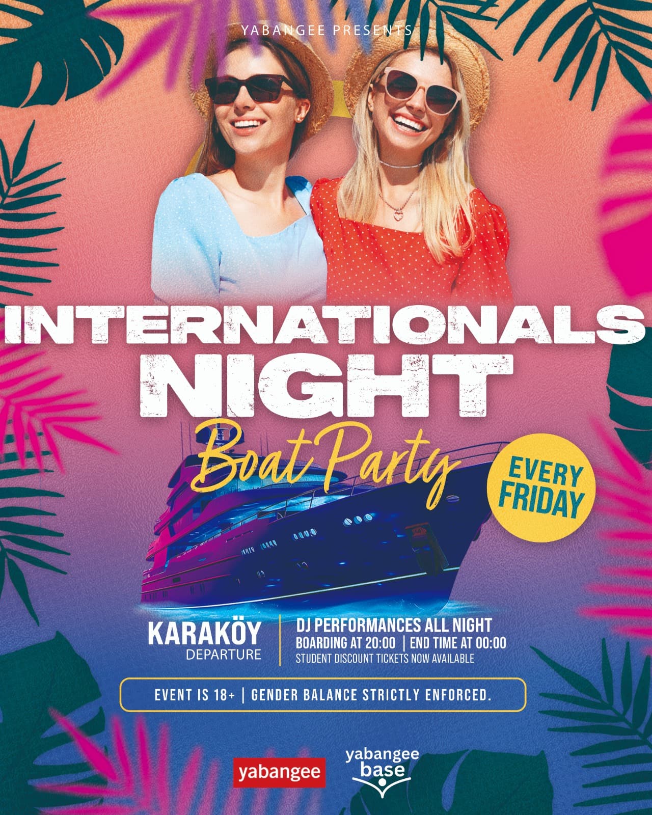 Internationals Night Boat Party — Karaköy Pier, İstanbul etkinlik görseli
