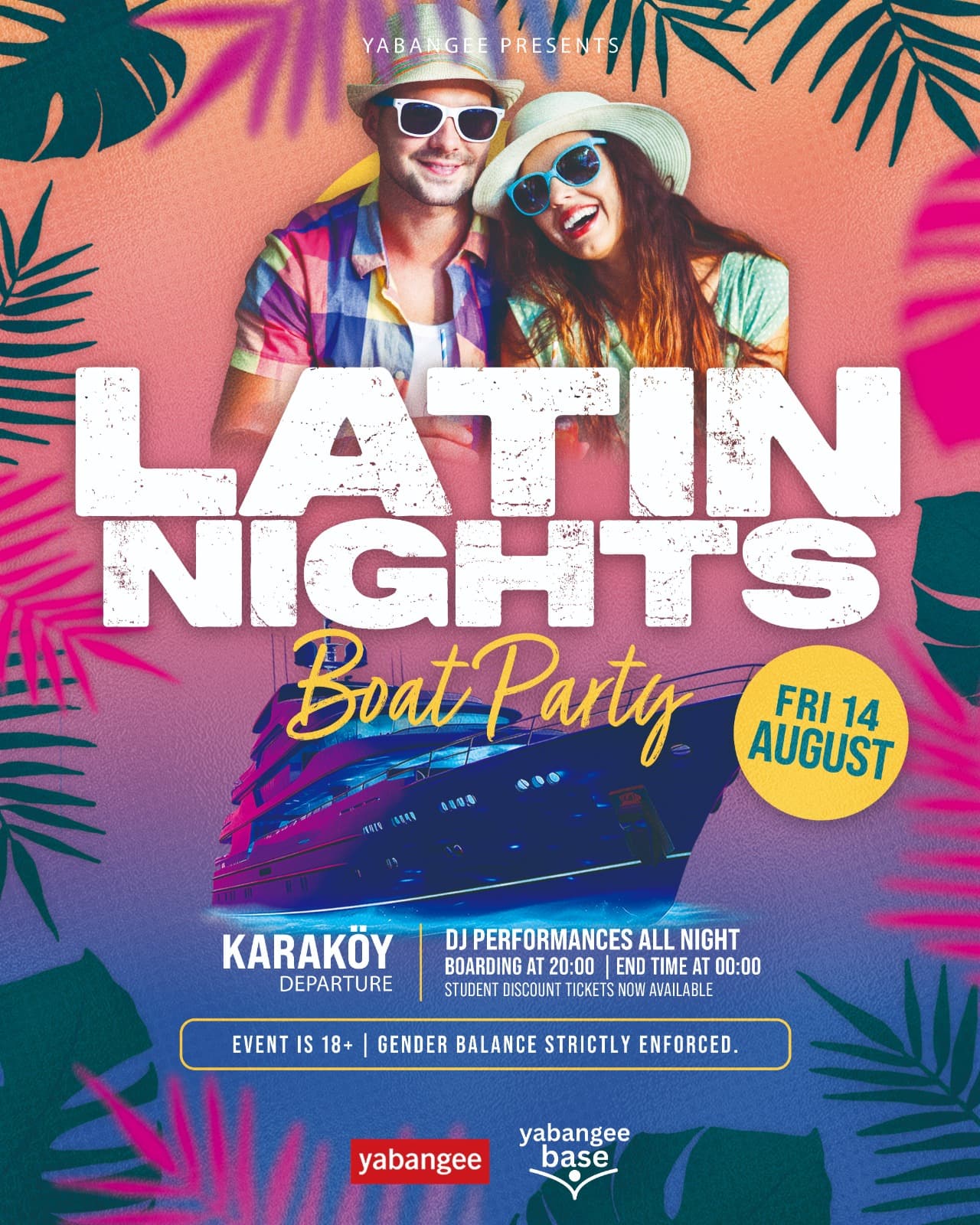 Latin Nights Boat Party — Karaköy Pier, İstanbul etkinlik görseli