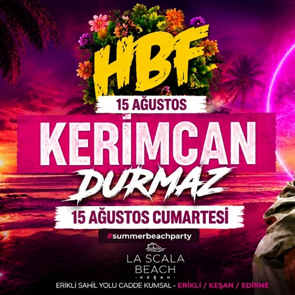 Kerimcan Durmaz – La Scala Beach — La Scala Beach Erikli, Edirne etkinlik görseli
