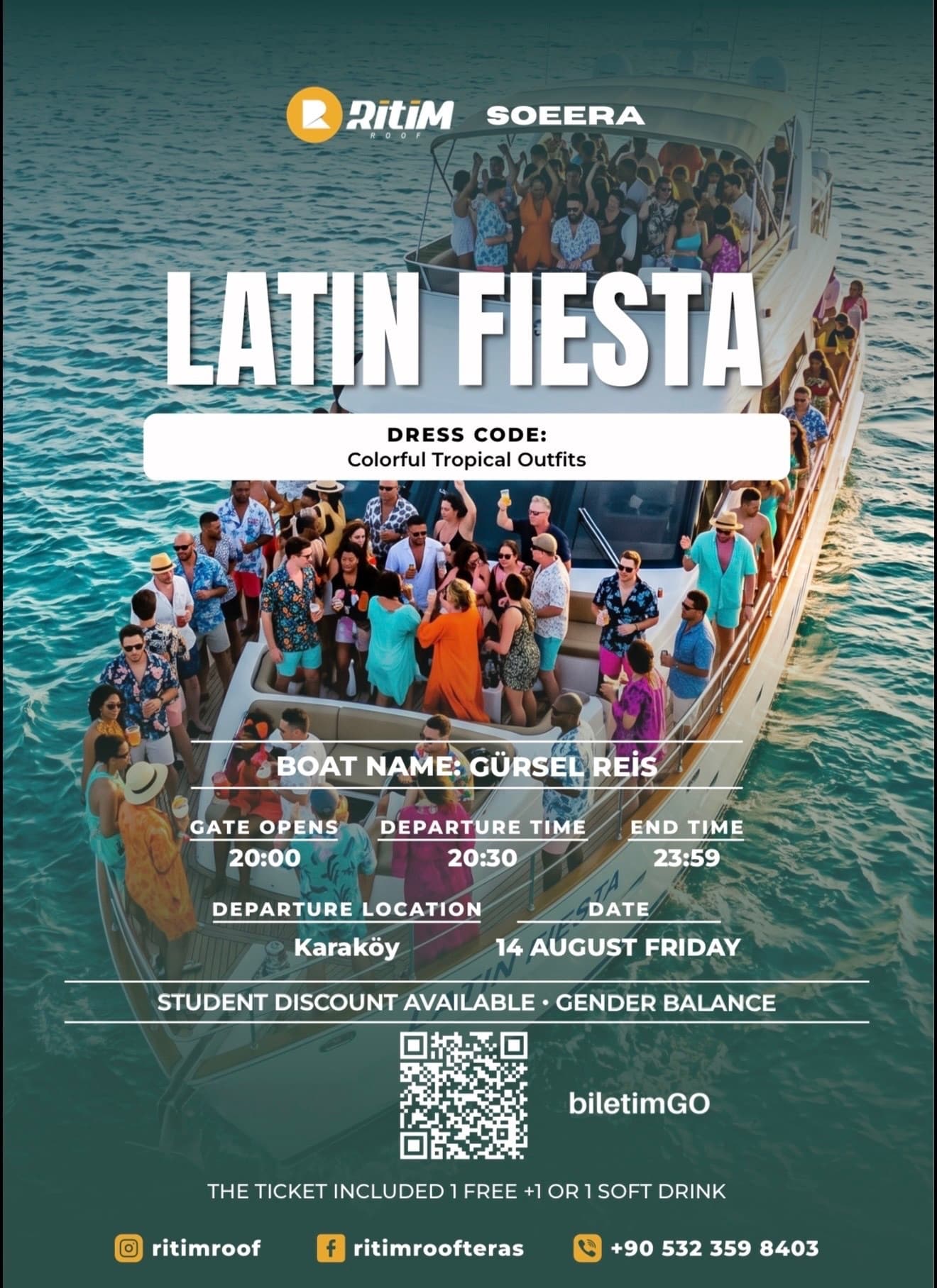 Latin Fiesta Boat Party — Gürsel Reis, İstanbul etkinlik görseli