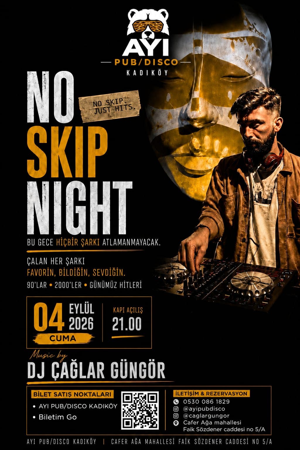 NO SKIP NIGHT — AYI Pub & Disco, İstanbul etkinlik afişi