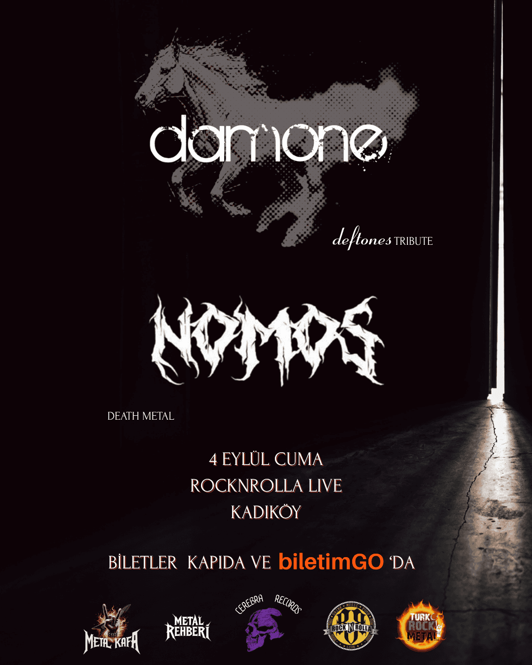 NOMOS & DAMONE — RocknRolla Live Kadıköy, İstanbul etkinlik görseli